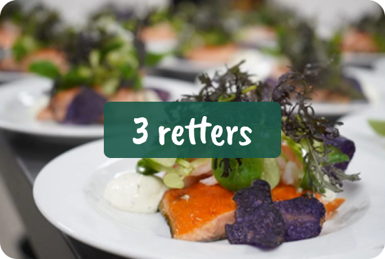 3 retters menu - mad ud af huset